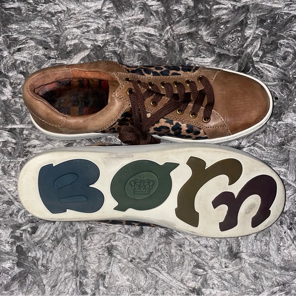 Born Sur Casual Shoes Sz 9M woman’s leopard print sneakers - Picture 9 of 10